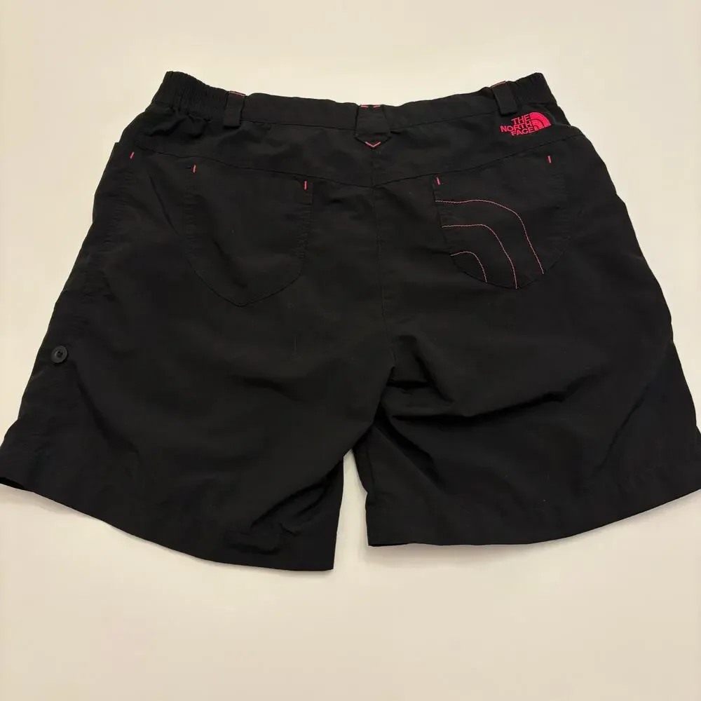 The North Face Youth XL Black Hiking Cargo Shorts Elastic Waist
